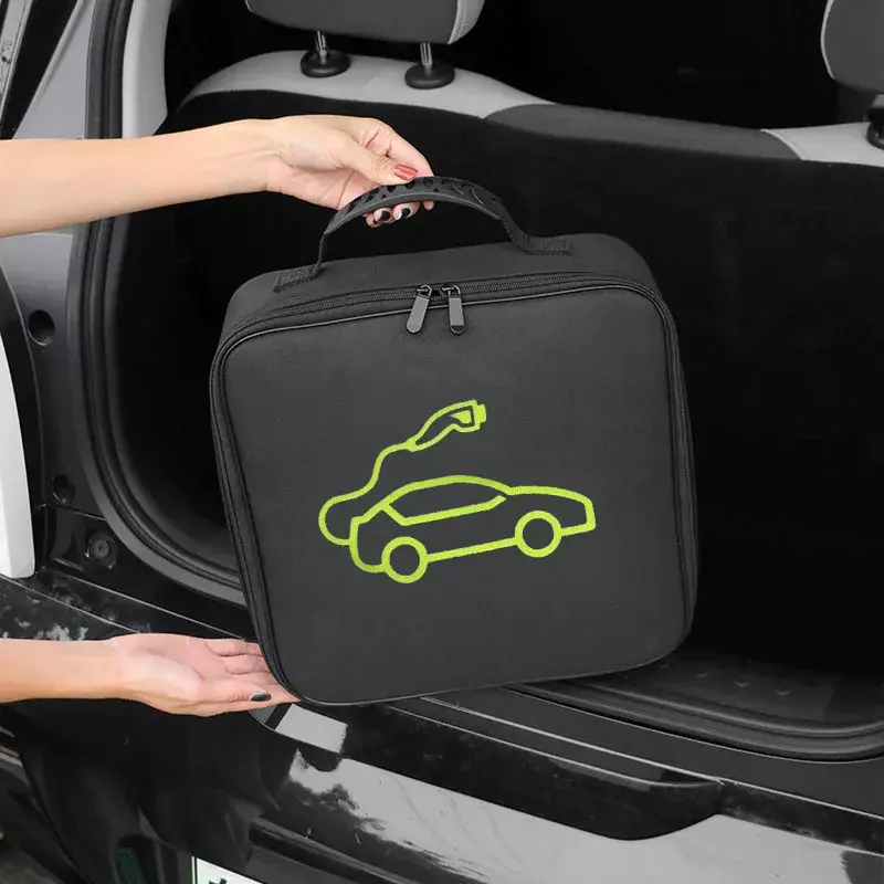 휴대용 EV 충전기 보관 가방, 케이블, 전선 및 호스용 보관 및 정리함, 테슬라용 EV 충전기 케이블 보관 가방