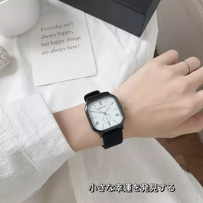 Модные часы с простым квадратным циферблатом, кварцевые мужские деловые часы из искусственной кожи, наручные часы для мужчин, часы для женщин, Relogios Feminino