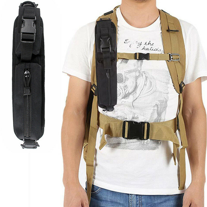 กระเป๋า Tali bahu ยุทธวิธีสำหรับกระเป๋าเป้สะพายหลังชุดอุปกรณ์เสริมกุญแจซองไฟฉาย Molle อุปกรณ์เสริมกระเป๋าเครื่องมือตั้งแคมป์กลางแจ้ง