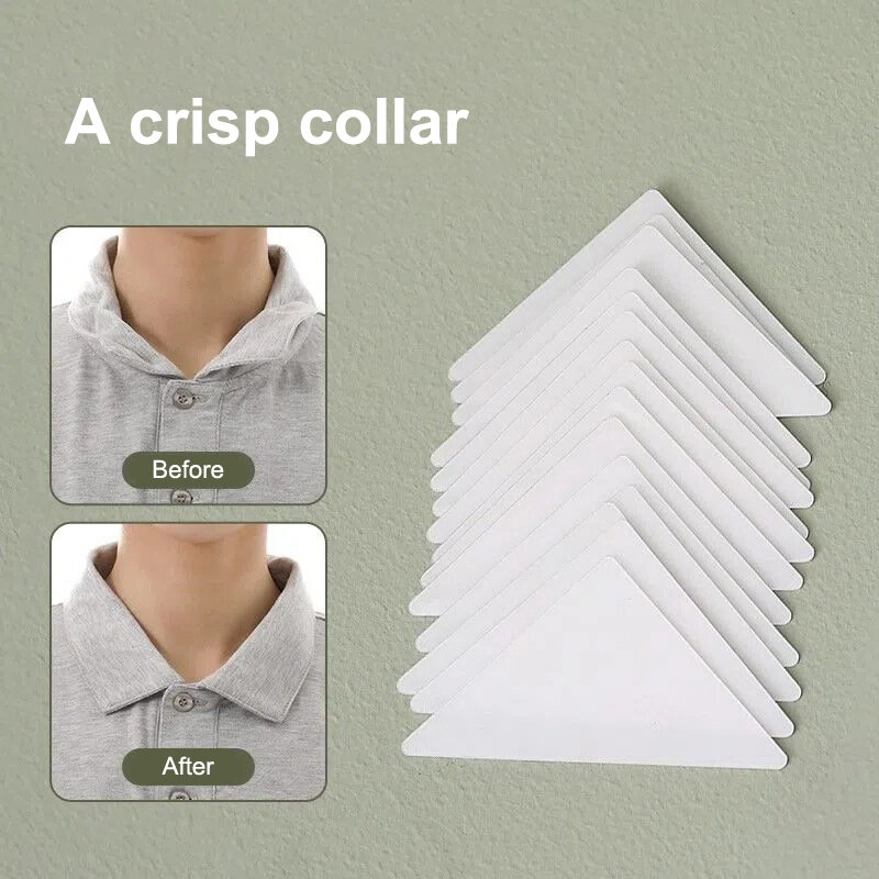 Colletto adesivo camicie t-shirt colletto alla coreana Shaper cuscinetti fissi antirollio Pad adesivo adesivi adesivi adesivi invisibili chiusura