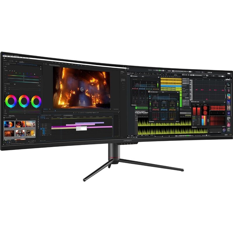 49" Curved Gaming Monitor 144Hz Ultrawide 32:9 WDFHD 3840 x 1080P, R1800, 99% sRGB, HDR400, USB Type C,