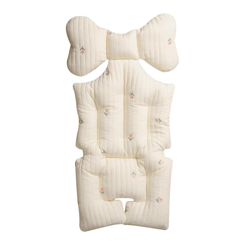 Cojín transpirable para cochecito de bebé, almohadilla de asiento de bebé, forro de inserción Universal, cómodo y suave