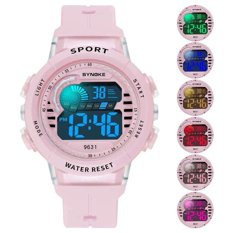Elektroniczny zegarek dla dzieci wodoodporny sport wielofunkcyjny wypoczynek moda wszechstronny zegarek dla chłopców i dziewcząt