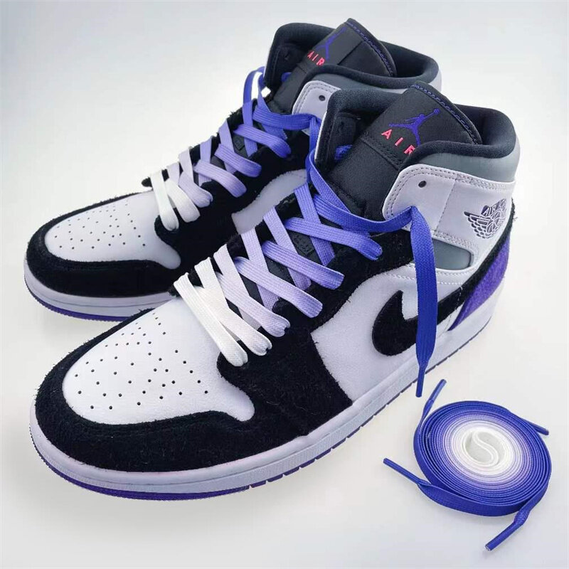 عالية الجودة التدرج اللون أربطة الحذاء 120/140/160 سنتيمتر عالية الجودة قماش أحذية رياضية أحذية كرة السلة الأربطة