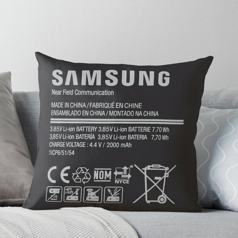 Exploding Battery. Explosive Lithium Battery Design Throw Pillow sleeping pillows Decorative Sofa Cushion Pillow Decor
