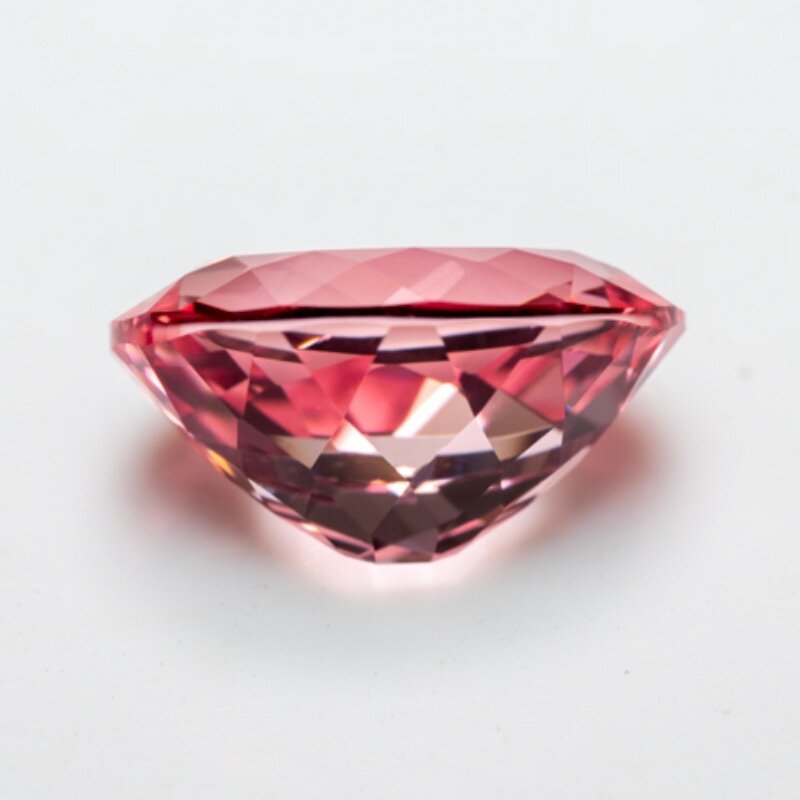 Lab Grown Sapphire Lotus Pink Color Oval Shape Charm Bead for Diy Jewelry Making Bracelet Materials Selectable AGL Certificate