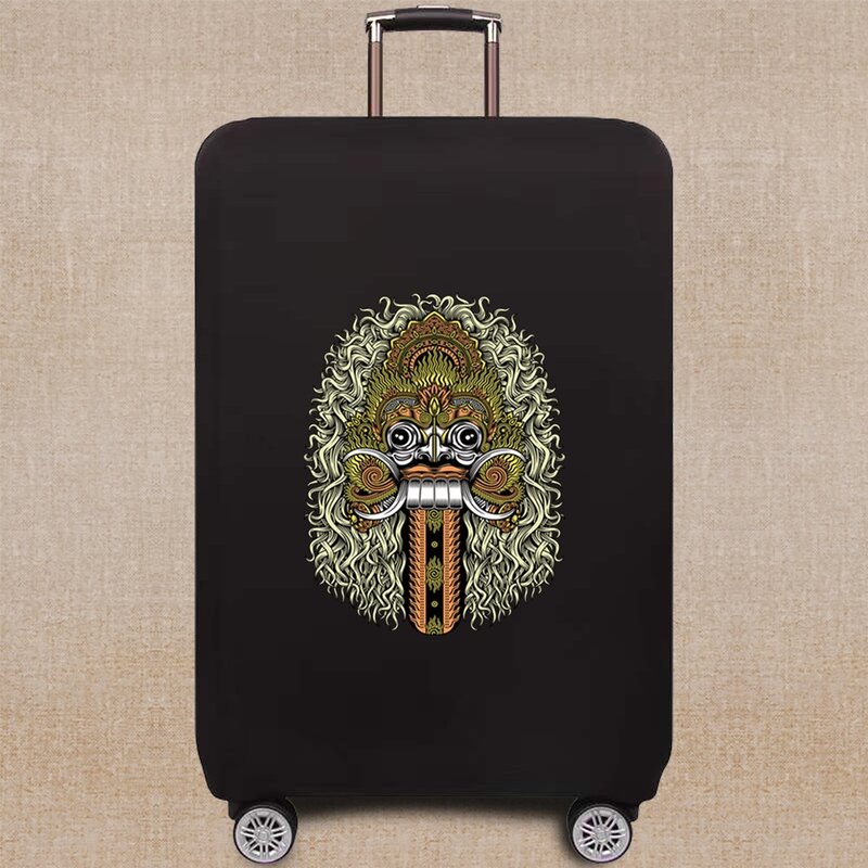 Travel Elastic Protective Cover Luggage Dust Cover Skull Pattern Luggage Cover 18-32 Inch Trolley Baggage Travel Accessories
