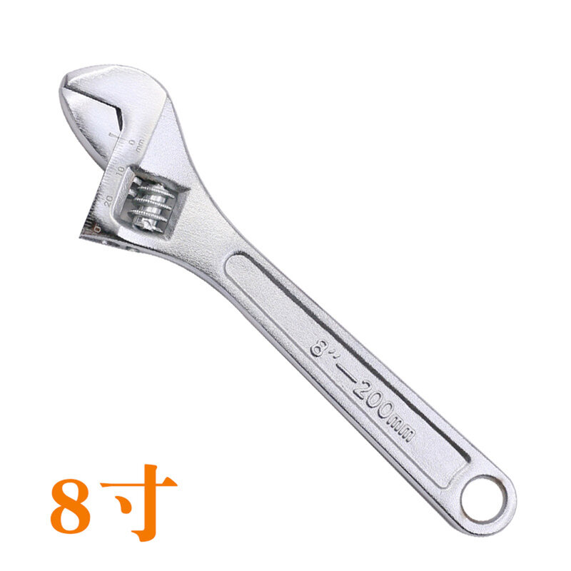 Разводной ключ, регулируемый гаечный ключ, универсальный инструмент для ремонта, гаечный ключ, 2.5, 4, 6, 8, 10, 12, 15 дюйм