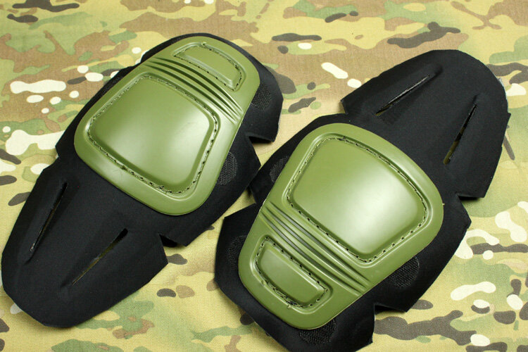 Pantalones de combate G3 con rodilleras tácticas internas y externas, suelo duro con verde jungla