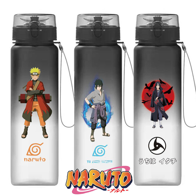 560Ml Naruto Sasuke Hoạt Hình Nước Bé Trai Bé Gái Dung Lượng Cao Anime Hoa Văn Nhựa Uống Di Động Nước Thể Thao