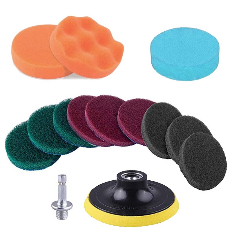 Tablet Polishing Pad Attachment Buffing Wheel Cleaning Tool Detailing Brush Electric Angle Power Scrubber Brand New
