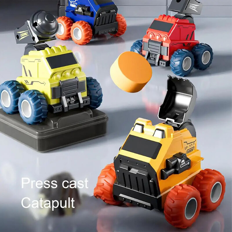 Véhicule de construction à inertie pour enfants, véhicule d'ingénierie, jouets de bulldozer, lancement de pierre de presse, cadeau pour enfants