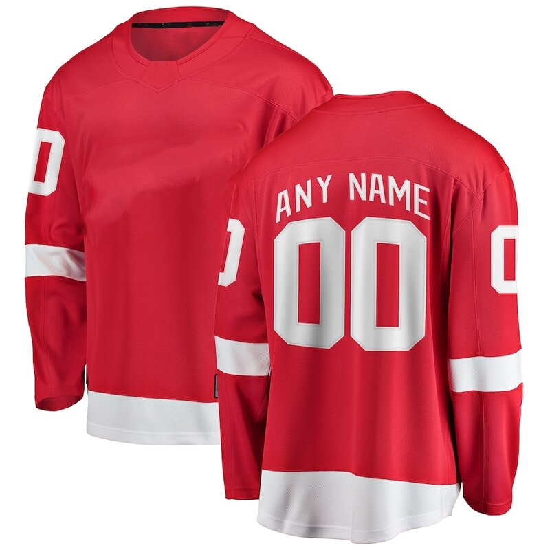 Wholesale Embroidery Detroit Hockey Jersey Name No. 71 Dylan Larkin 88 Patrick Kane Ice Hockey Uniform