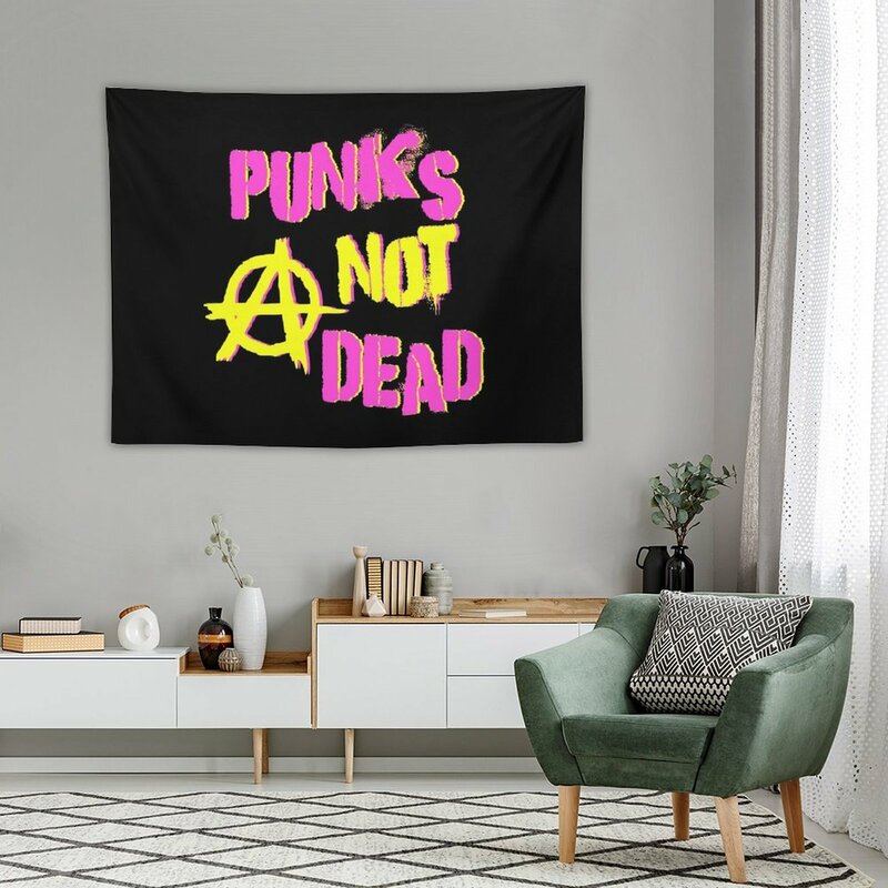 Punks Not Frequency Tapestry Papiers peints, Décoration d'intérieur, Décorations de chambre esthétiques