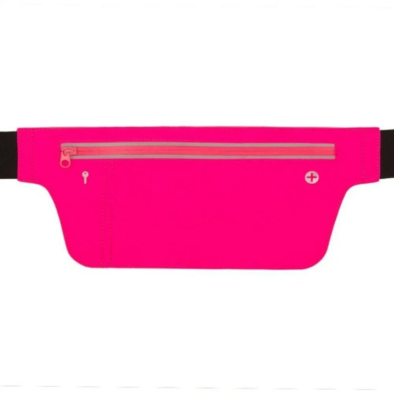 Fit Lycra Stoff unsichtbare Handy tasche ultra dünne Sport bund versteckte Sicherheit Brieftasche Gürtel tasche Hüft tasche