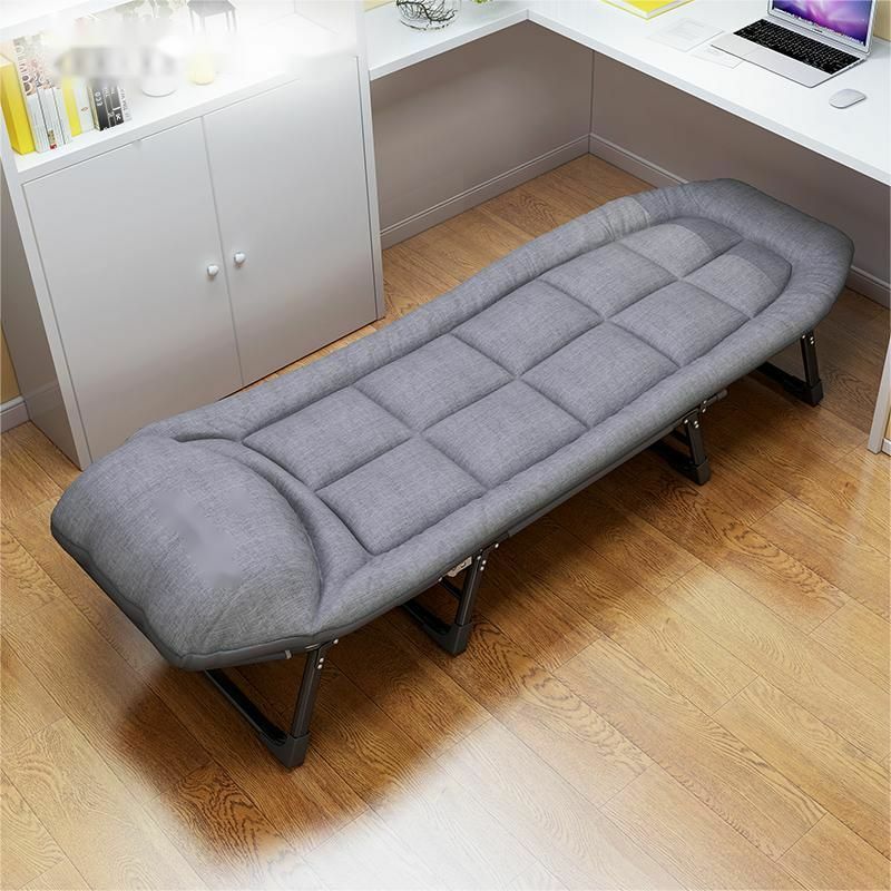 접이식 침대 싱글 금속 고객 간이 침대 침실 가구, 6 단 기어 조절 가능 디자인, 사무실 레저 휴대용