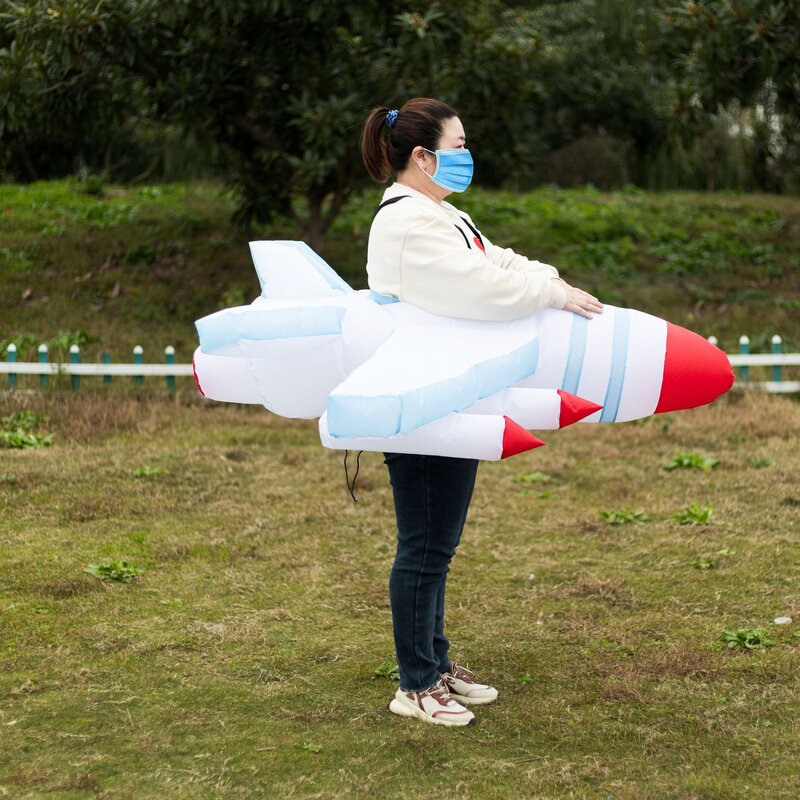 Roupa inflável para o partido Role Play, montando o avião, engraçado, novo, 150 a 180cm