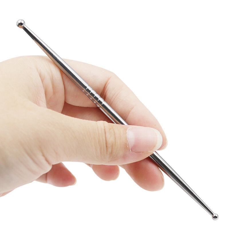 قلم الوخز بالإبر اليدوي من الفولاذ المقاوم للصدأ ، أداة تدليك الأنسجة العميقة ، نقطة الزناد ، تخفيف التدليك ، أداة علاج الألم لاسترخاء الجسم