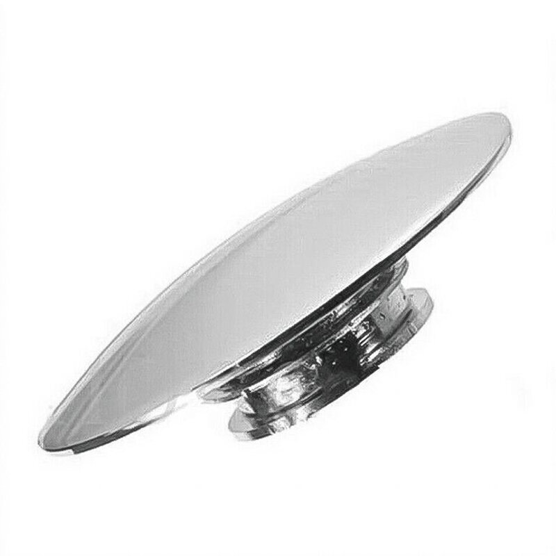 Washbasin Garbage Sink Plug Silver Chrome Plated 66mm Pop-up Cap Click Button Replacement Part For Bathroom Sink Drain Plug