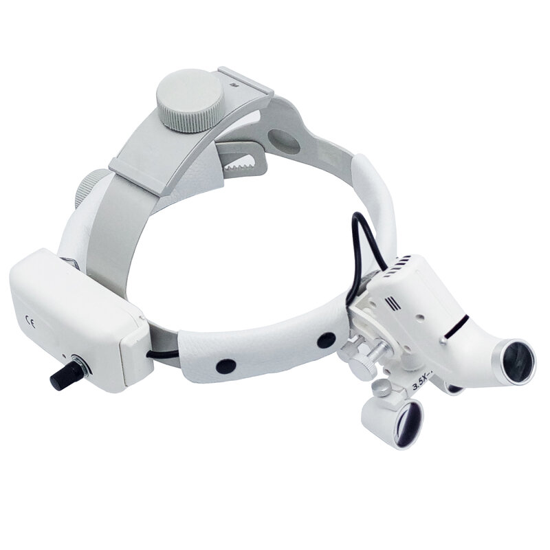 Farol LED cirúrgico odontológico, Lupas binoculares Headband, Ponto do brilho, Farol ajustável
