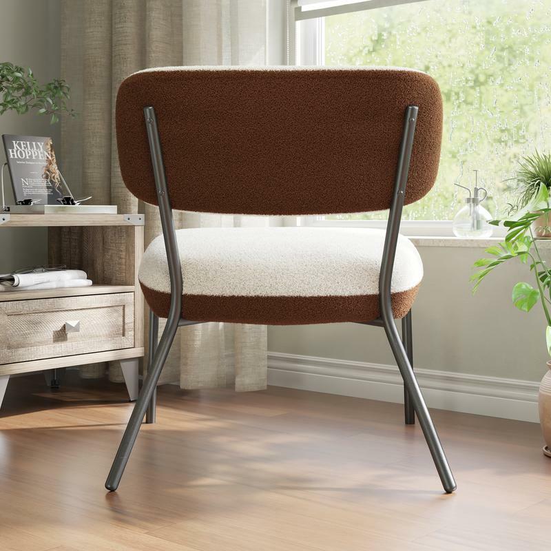 AMERLIFE Modern Boucle Accent Chair, C
