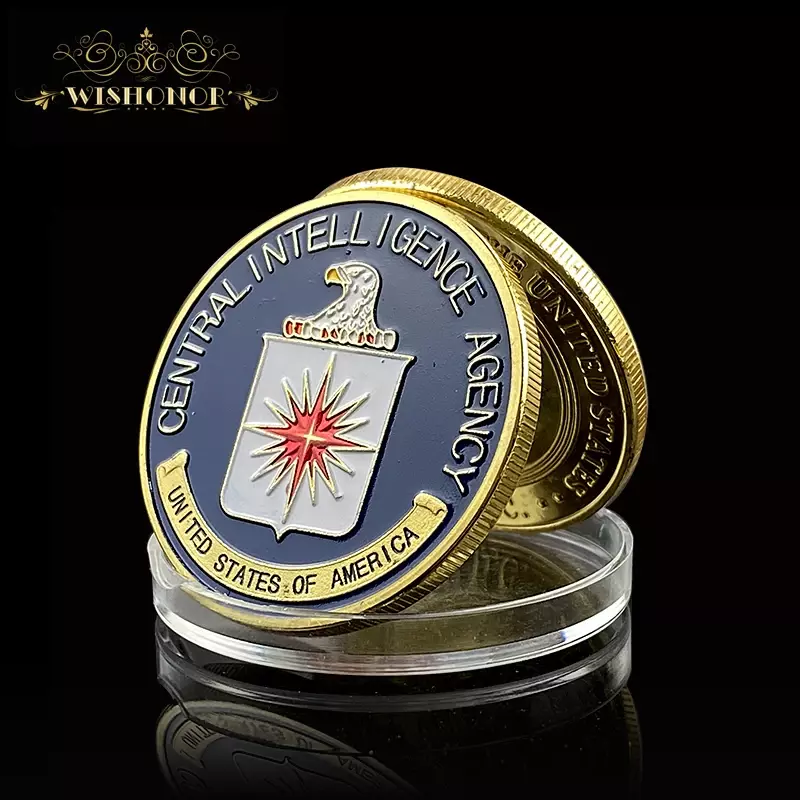 Moneda conmemorativa de la Agencia de Seguridad Nacional de EE. UU., moneda de lujo Normal NSA chapada en oro para colección