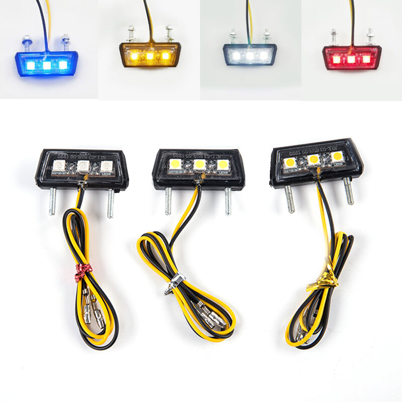 Luz LED impermeable para matrícula de motocicleta, 12V, gran oferta
