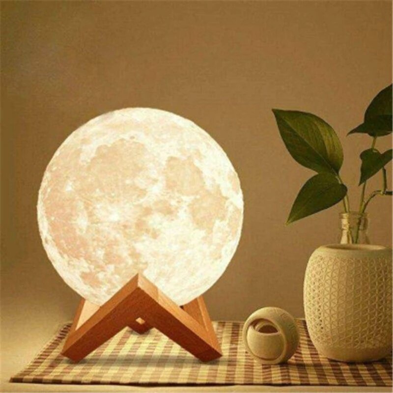月の形をしたLEDランプ,ナイトライト,温かみのある白色/rgb,子供と女の子の部屋に最適