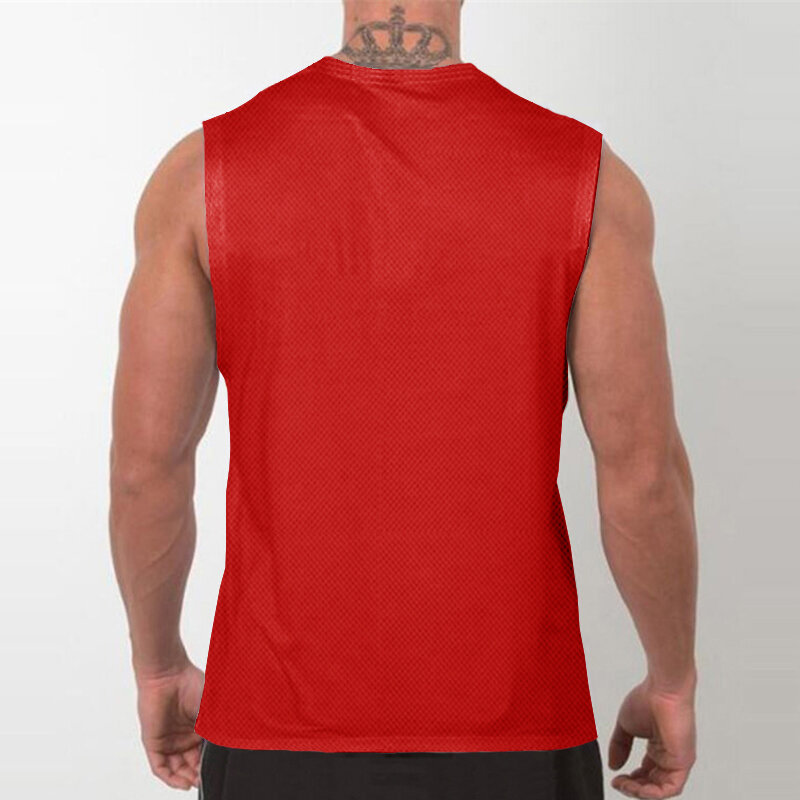 Chemise d'entraînement décontractée pour hommes, chemise musculaire de musculation, maille d'été respirante, séchage rapide, col rond frais, 8 couleurs, Y précieux