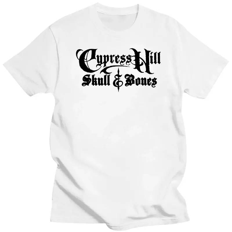 تي شيرت رجالي بشعار موسيقى Cypress Hill ، تي شيرت راب هيب هوب ، سويت شيرت أبيض وأسود ، تي شيرت