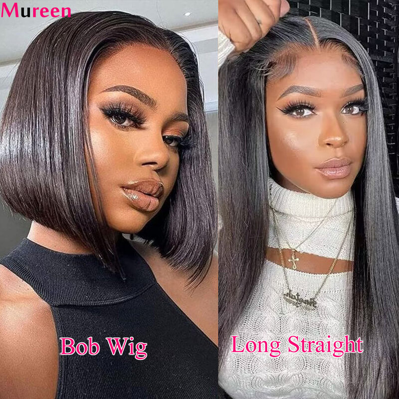 Wear And Go Glueless Wig Human Hair Ready To Wear 13x6 HD Lace Front Human Hair Wigs For Women 13x4 Brazilian Straight Bob Wig