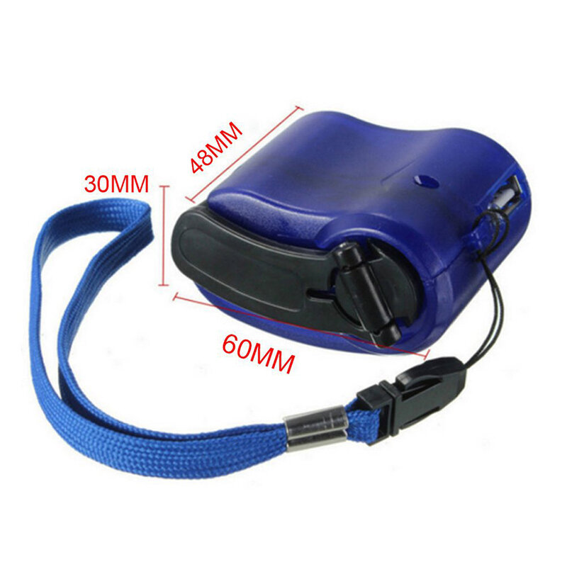 Hand Crank USB Charger Cell Phone Outdoor Emergency Camping Hiking AC Generator Carry-On Mini Charger Generator Survival Tools