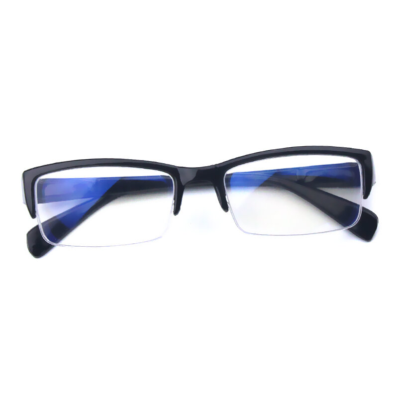 Der super leichte, halb randlose Brillen rahmen für Herren kann mit Anti-Blaulicht-Universal linsen mit Grad und großem Gesicht ausgestattet werden