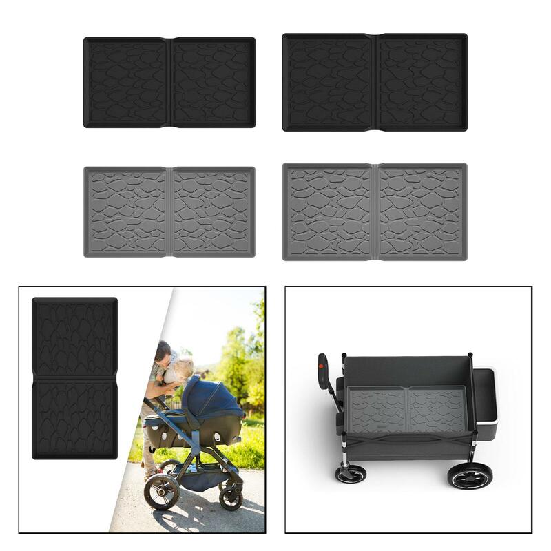 Silicone Stroller Wagon Mat, Proteção fácil de limpar, Proteger da Areia, Sujeira Almofada do Assento, Resistente, Impermeável, Acessório Portátil