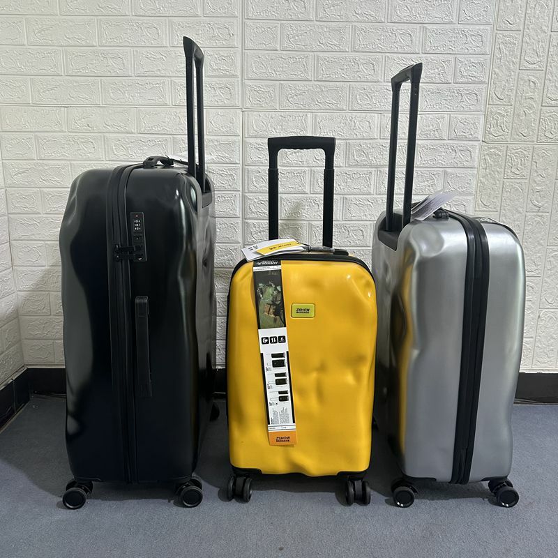 PC 20/24/28Inch Concave Convex Personality Trolley Box Rolling Luggage Trolley Suitcase Hard Shell Large Capacity Travel Bag