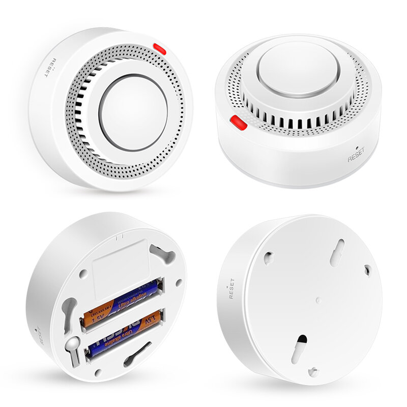 Tuya ZigBee Sensor de humo WiFi, sistema de protección de seguridad contra incendios para el hogar inteligente, Detector de humo, alarma de incendios, Bomberos de residencias