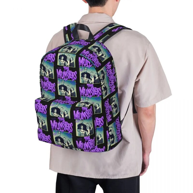 Рюкзаки Munsters, вместительная Студенческая сумка для книг, сумка на плечо, рюкзак для ноутбука, модная детская школьная сумка
