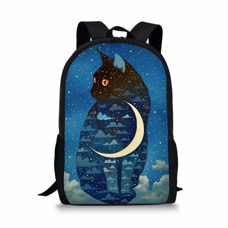 Cute Cat 3D Print Backpack para crianças, Mochilas escolares para meninas, Mochilas para meninos, Mochilas para escola, Adolescentes, Bookbag, Travel Book Bag