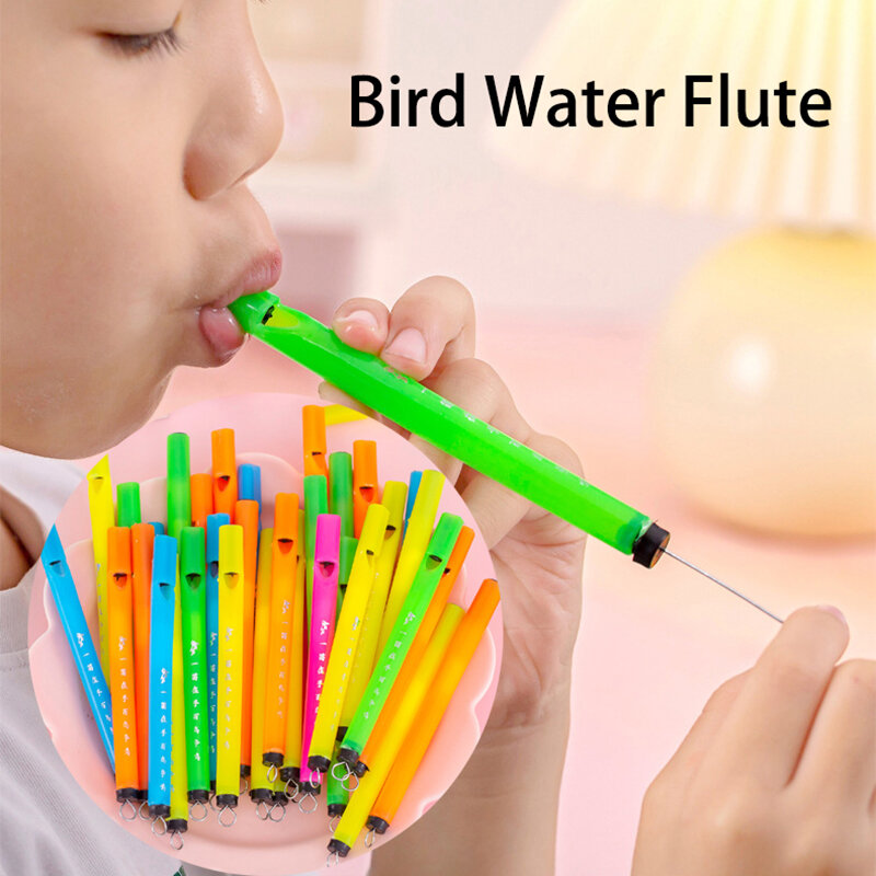 10/20 pz divertenti giocattoli educativi colorato uccello flauto musica ritmo Lark fischietto per bambini festa di compleanno bomboniere regali giocattolo per bambini