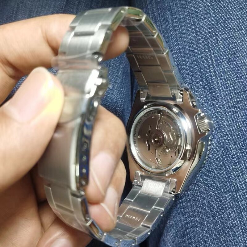 Relógio masculino de aço inoxidável, movimento mecânico, prata-tom, esportes, SRPD51, 5, 42.5mm