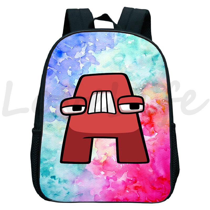 Cartoon Game Alphabet Lore School Bags Children Waterproof Backpack Small Kindergarten Backpacks Boys Girls Bookbag Anime Bag