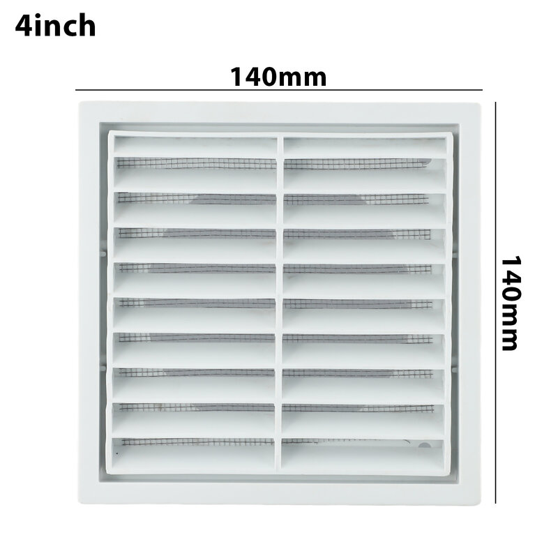 Air Outlet Grille  Sturdy PP Construction  Suitable for Indoor and Outdoor Use  Vermin and Rodent Protection White