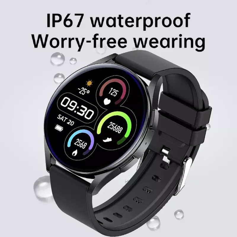 Nowy Smartwatch dla mężczyzn HD Full Touch Ciśnienie krwi Tlen we krwi Połączenia Bluetooth Sportowy inteligentny zegarek Mężczyźni Kobiety Dla Androida IOS