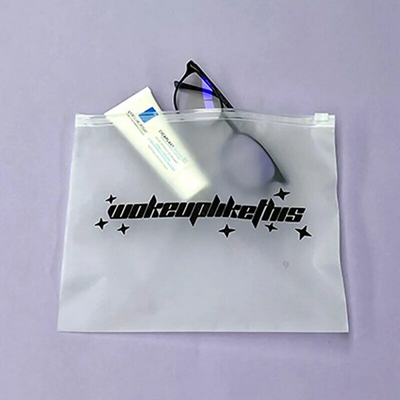 Fosco Vedação Zipper Lock Bag, Adequado para Roupas Camisa Swimwear Embalagem, Eco-friendly, Custom Impresso, Biodegradável, Produto personalizado