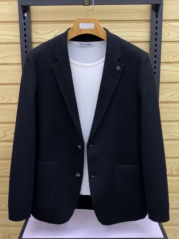 Camisas masculinas versáteis de negócios, casaco, tendência da moda cavalheira, primavera e outono, DY5708