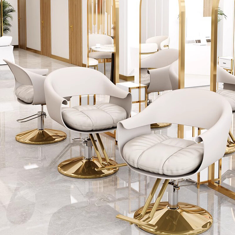 Cadeira estética roda maquiagem, Cadeira de barbeiro profissional, Cabelo corte cabeleireiro salão mobiliário