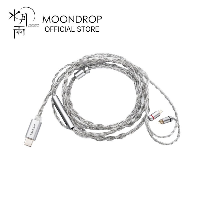 Moondrop สายเคเบิลอัพเกรดหูฟัง USB-C DSP สายเฮดโฟนแบบเสียบหูสัญญาณเสียงที่สมดุลอย่างสมบูรณ์