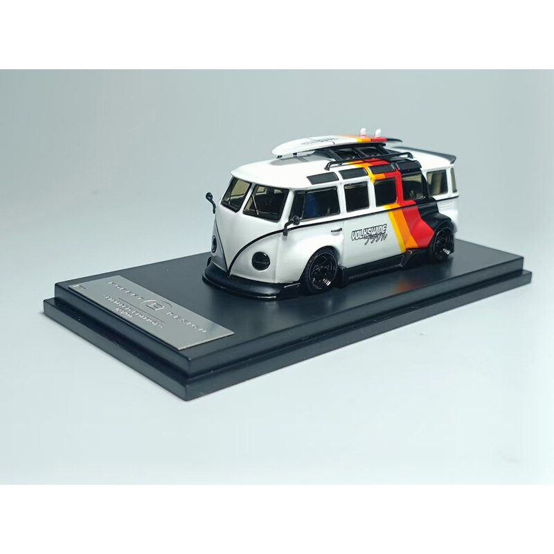 Kombi Rack Volkswide Diecast Diorama Modèle de voiture, Collection de voitures miniatures, Jouets allemands, Inspire en stock, 1:64
