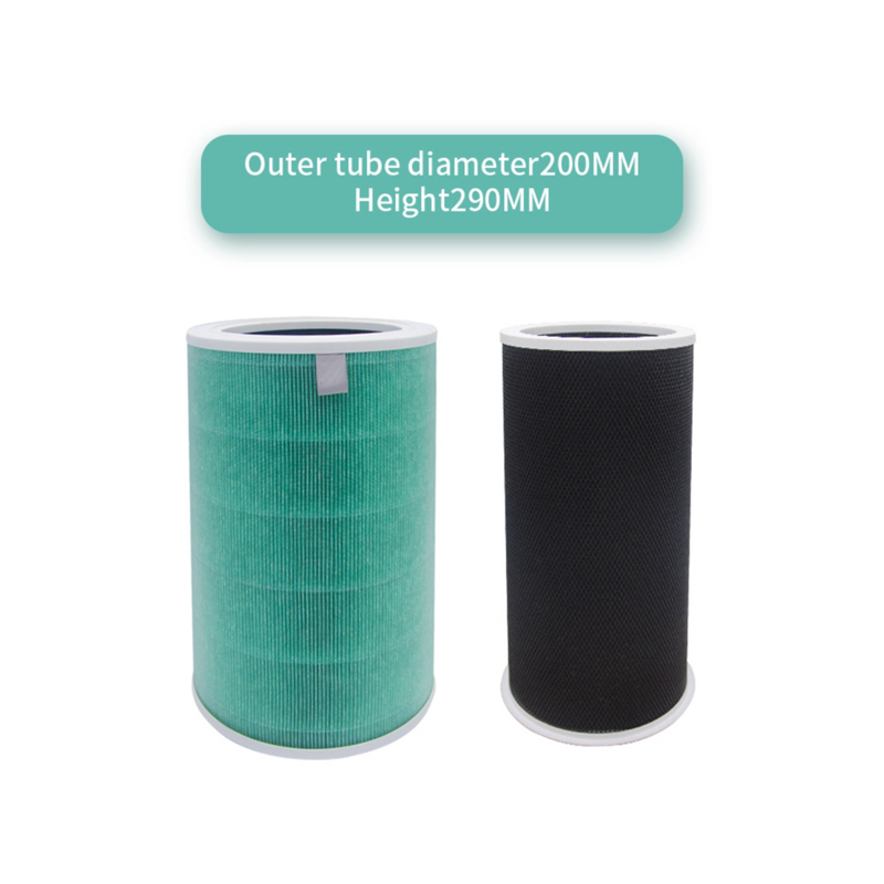 Air Purifier Filter Replacement for Air Purifier 2 2C 2H 2S 3 3C 3H Pro HEPA Carbon Filter with RFID Chip Green