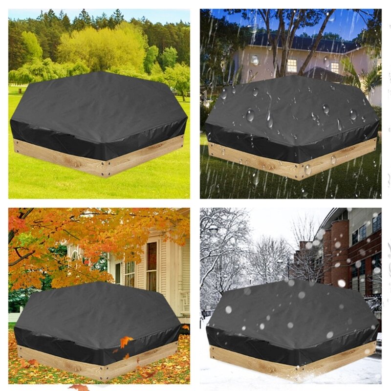 สะดวก Sandbox สำหรับ Backyard Garden Windproof Sandbox Cover ผ้า Oxford ทนทาน Ripstops Sandpit ปกป้อง Dropship